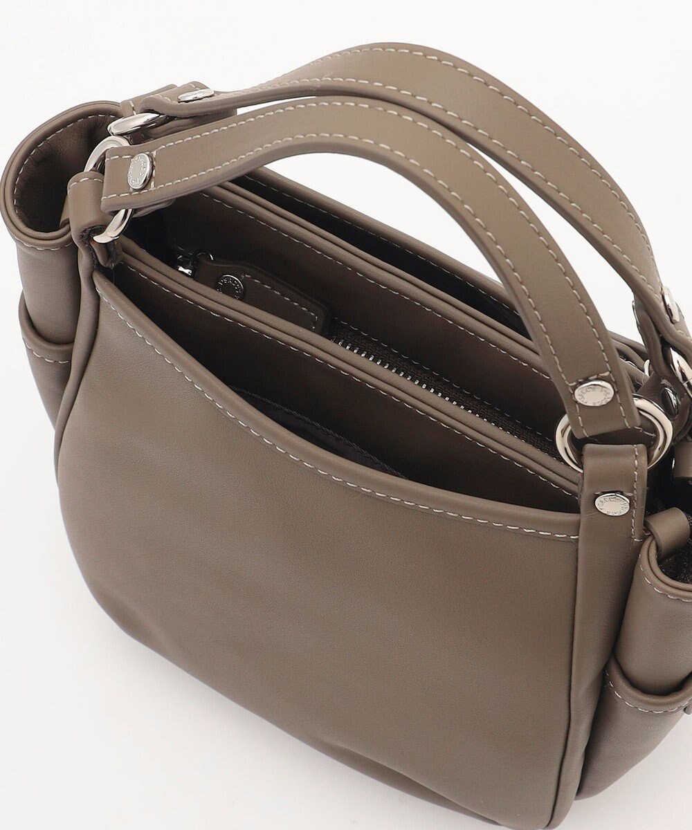 Y'SACCS カウレザー スクエア2wayミニトート 