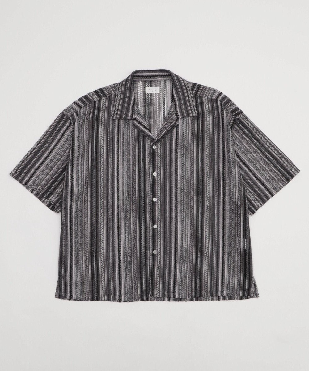 WEGO ストライプメッシュBIGシャツ（SS） 