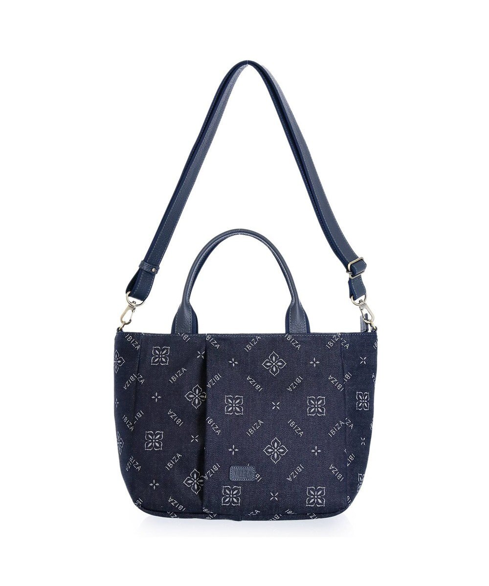 IBIZA アスール　ロゴデニム　2WAYバッグ 