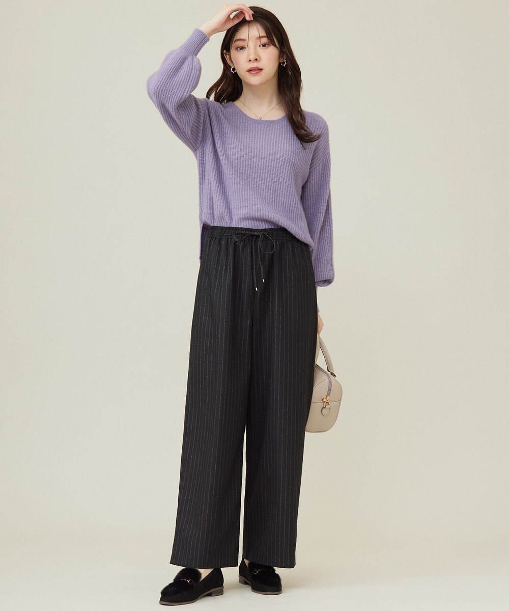 ANY SIS 【洗える】ラメキライージードロスト パンツ 