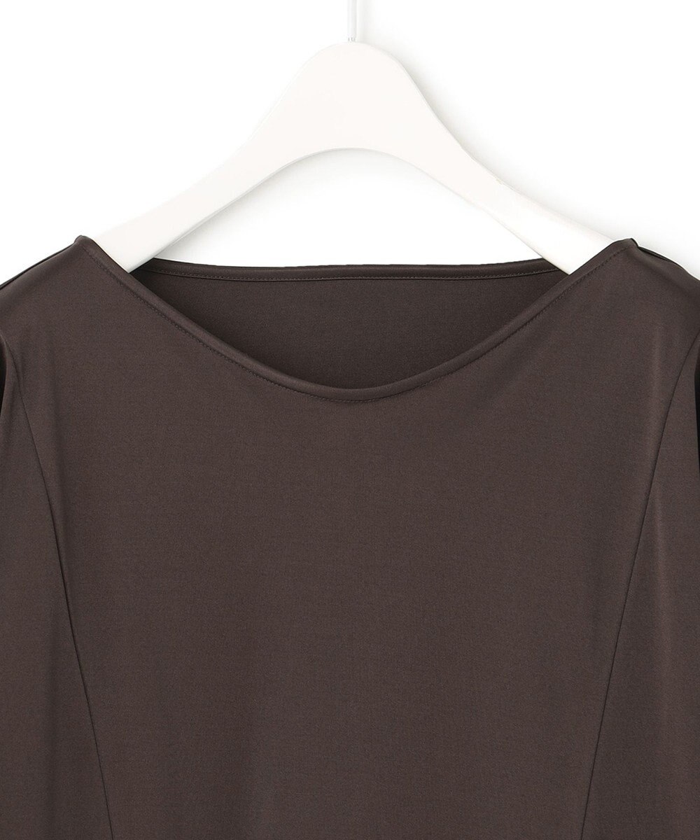 ICB 【洗える】トリアセサテンスムース 7分袖プルオーバー 