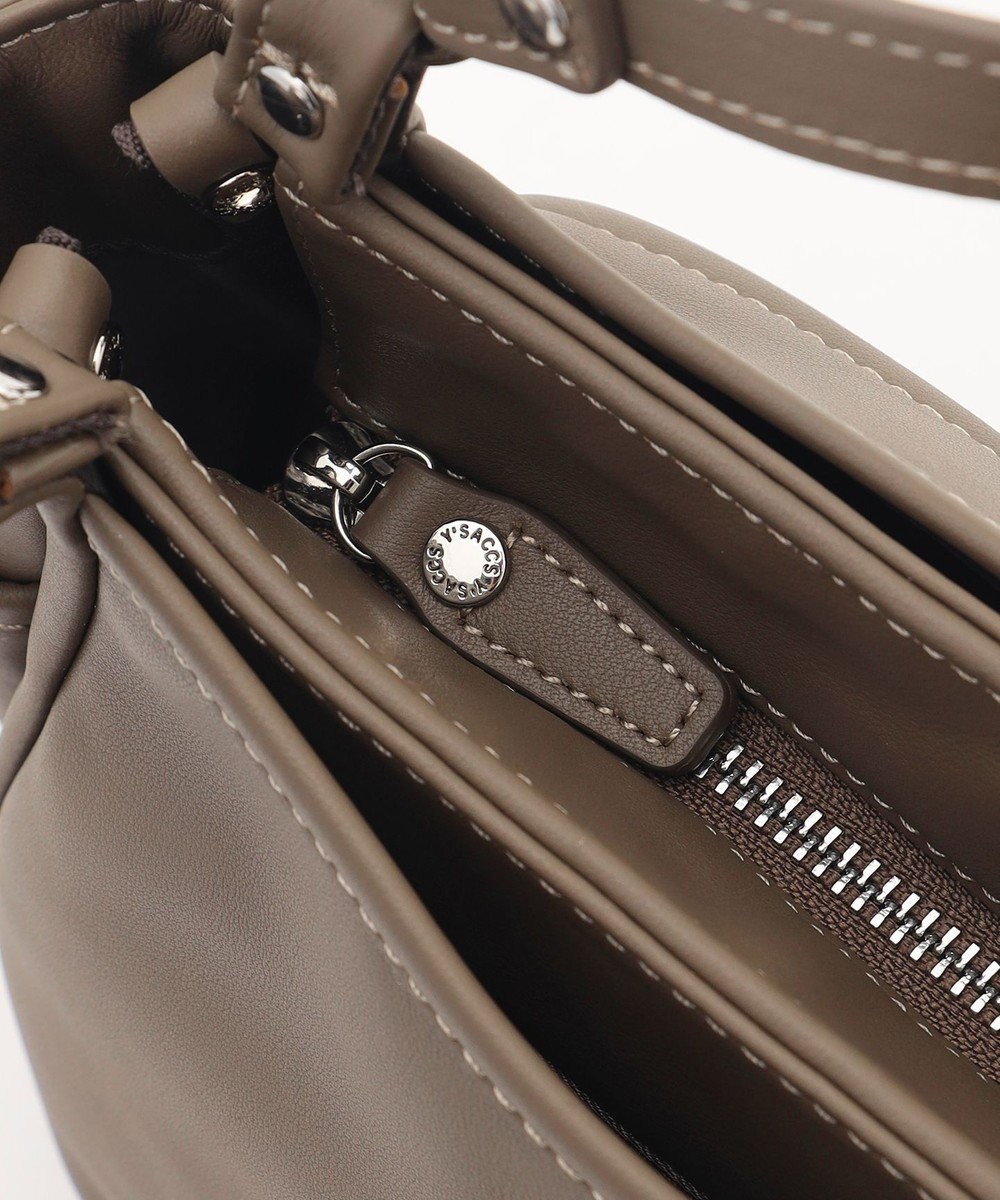 Y'SACCS カウレザー スクエア2wayミニトート 