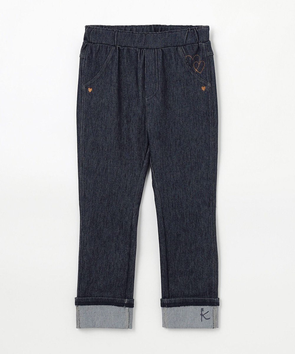 組曲 KIDS 【110-140㎝】ハートデニムニット パンツ 