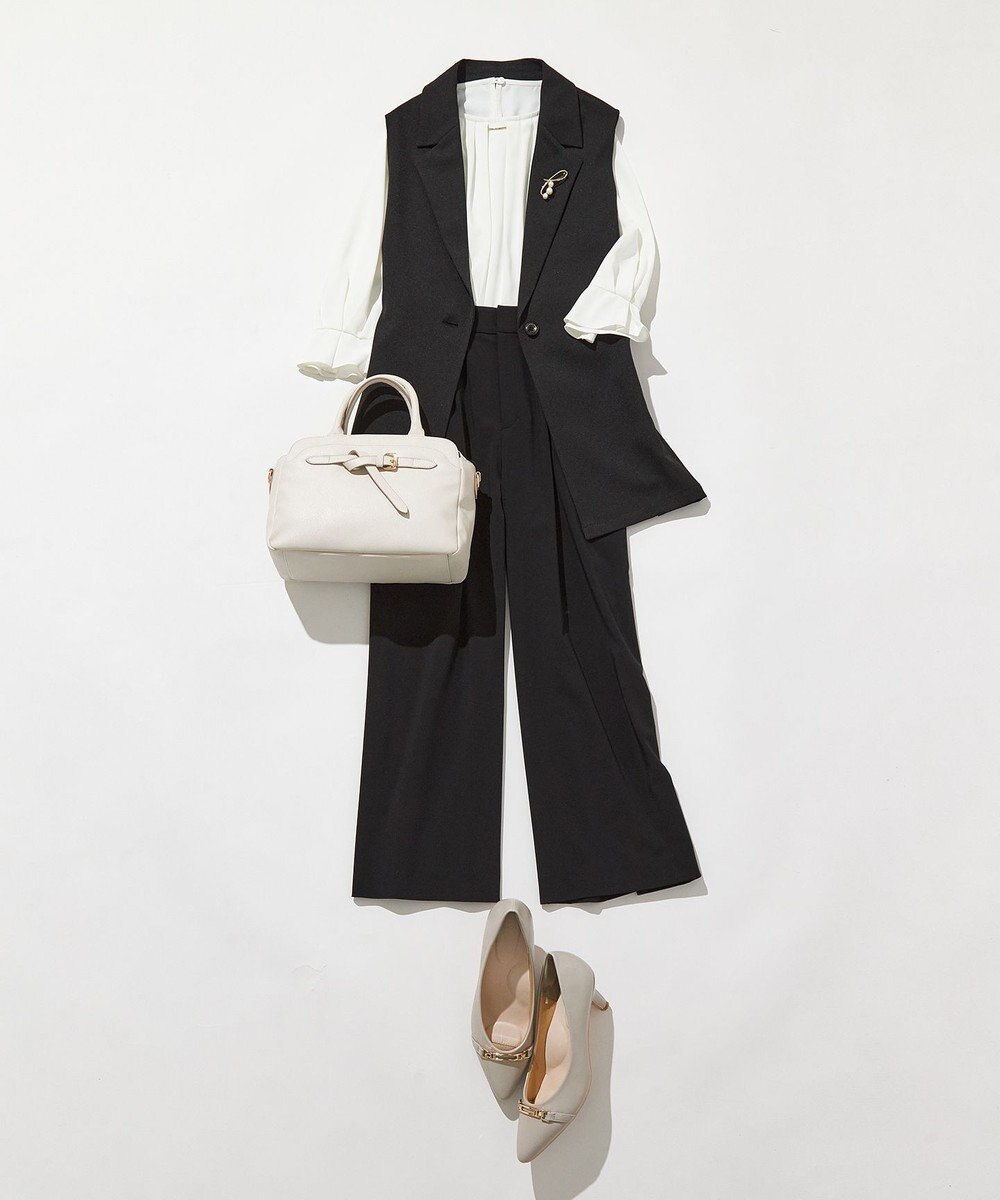 ANY SIS 【セットアップ可】セレモニーダブルクロス ワイドパンツ 