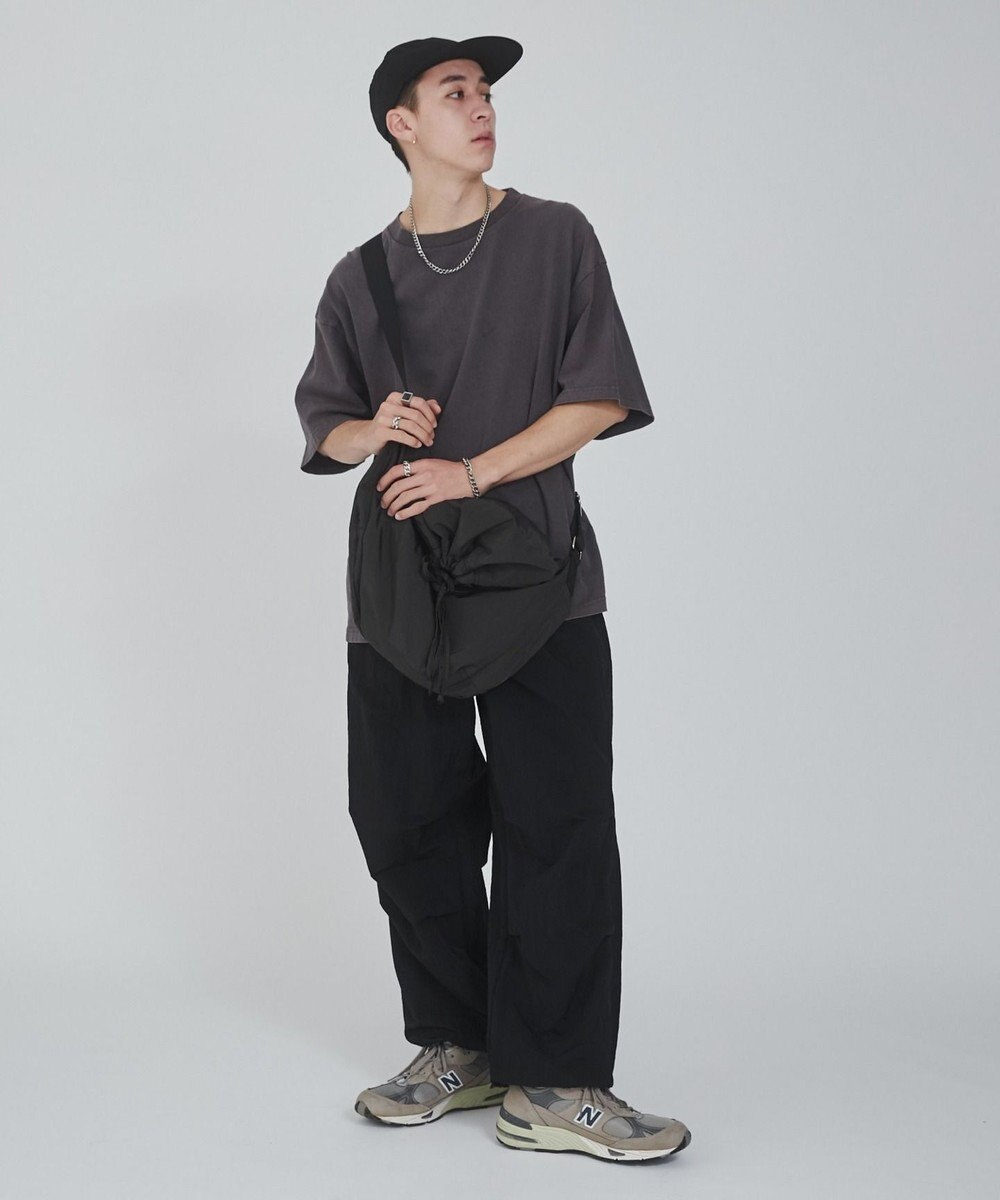 WEGO 【ウエストゴム/撥水/洗濯機可】ナイロンイージーパンツ 