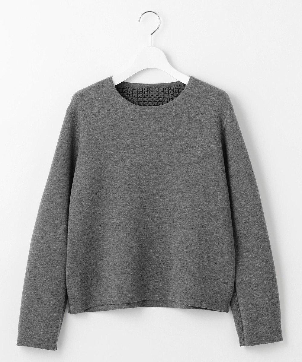 自由区 【WEB限定カラーあり・洗える】リバーシブルニット セットアップ(プルオーバー×フレアスカート) 