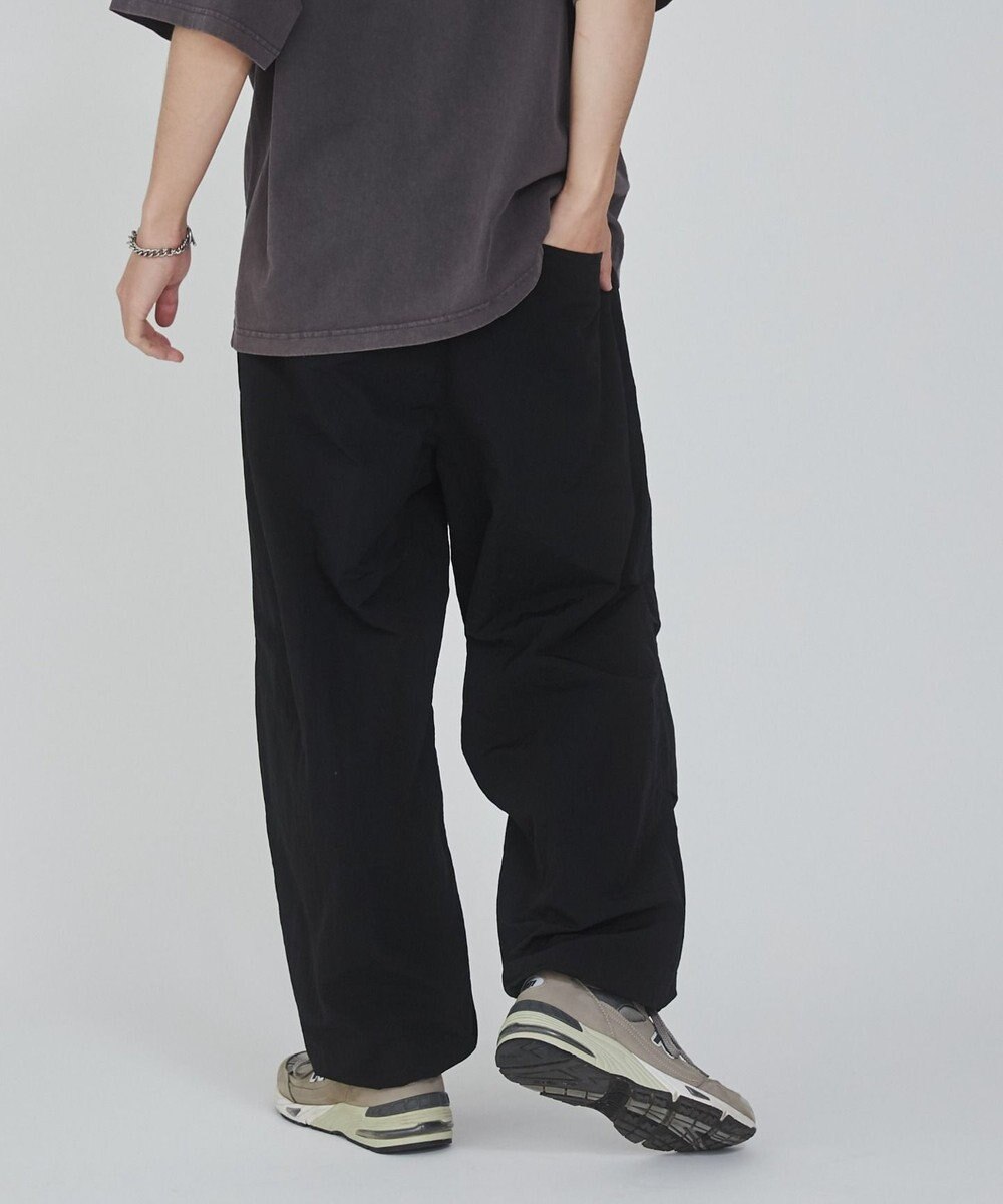 WEGO 【ウエストゴム/撥水/洗濯機可】ナイロンイージーパンツ 