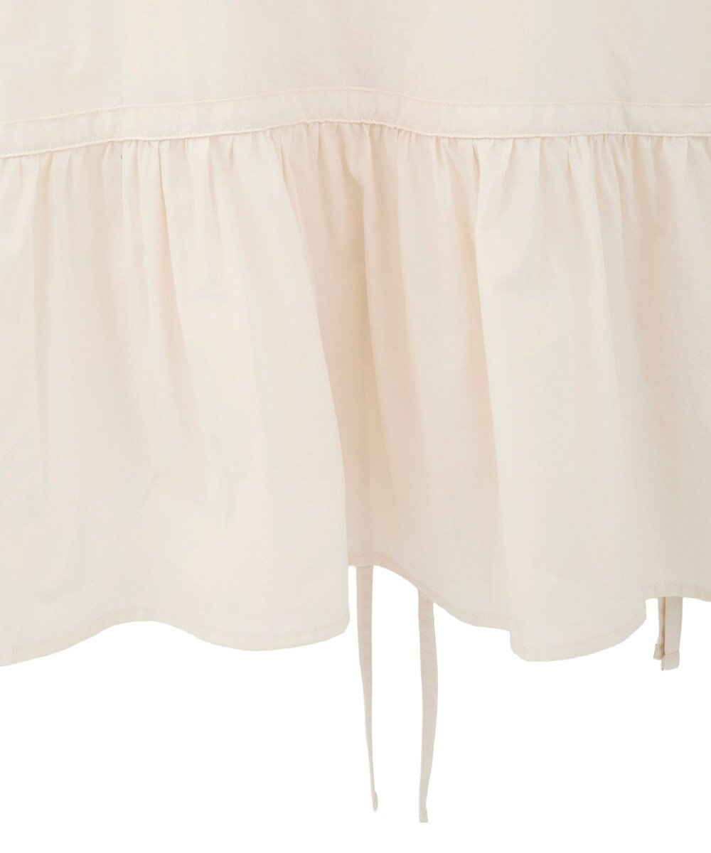 earth music&ecology 【綿100％】サイドリボンラッフルミニワンピース 