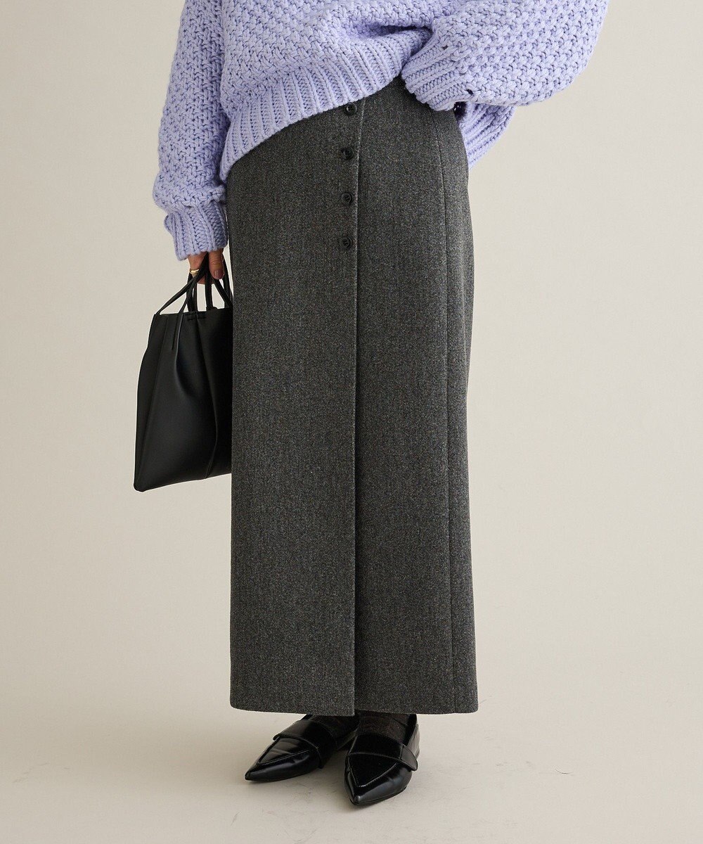 CRAFT STANDARD BOUTIQUE ラップ風Iラインスカート 