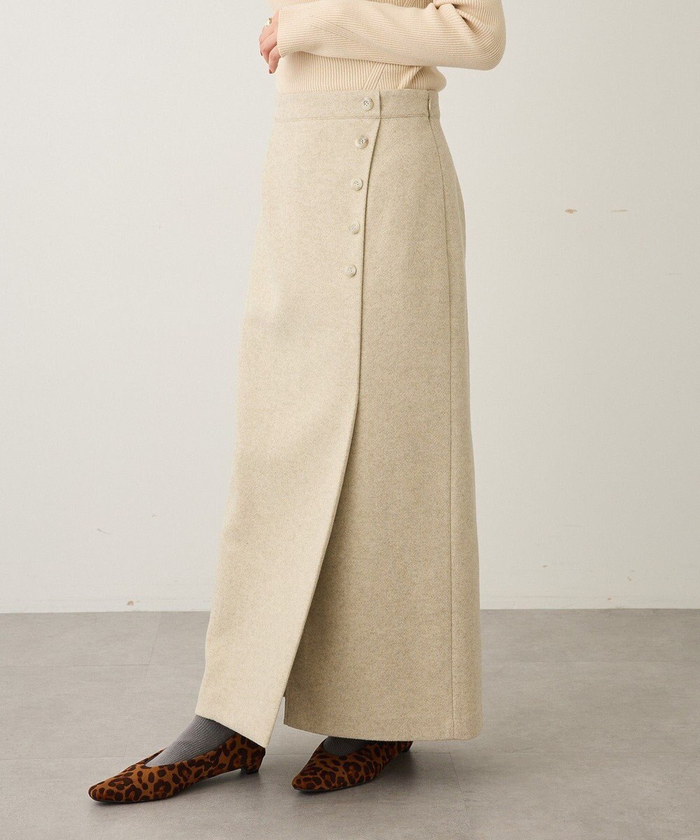 CRAFT STANDARD BOUTIQUE ラップ風Iラインスカート 