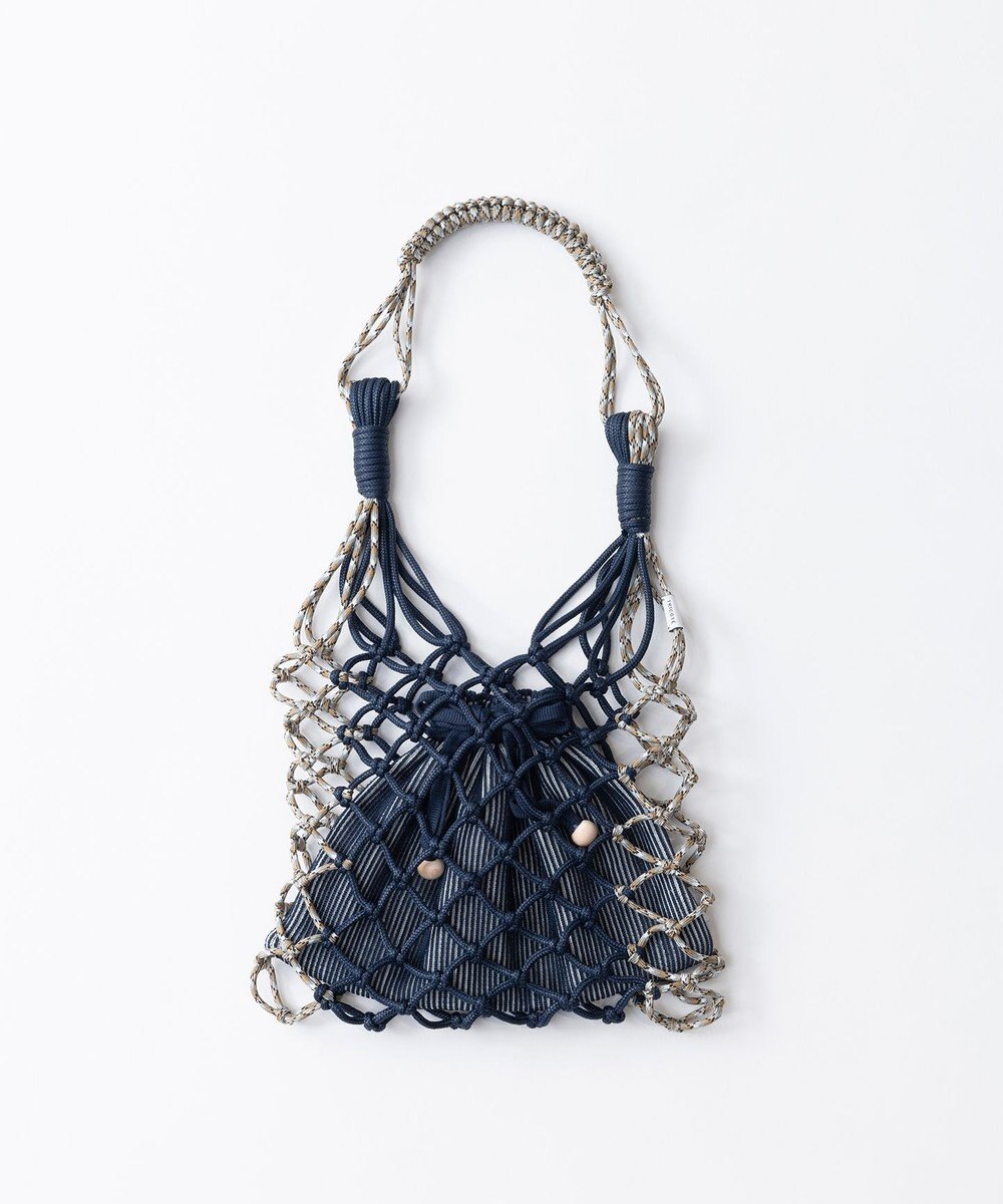TRICOTE マクラメトートバッグ【巾着ポーチ付き】 
