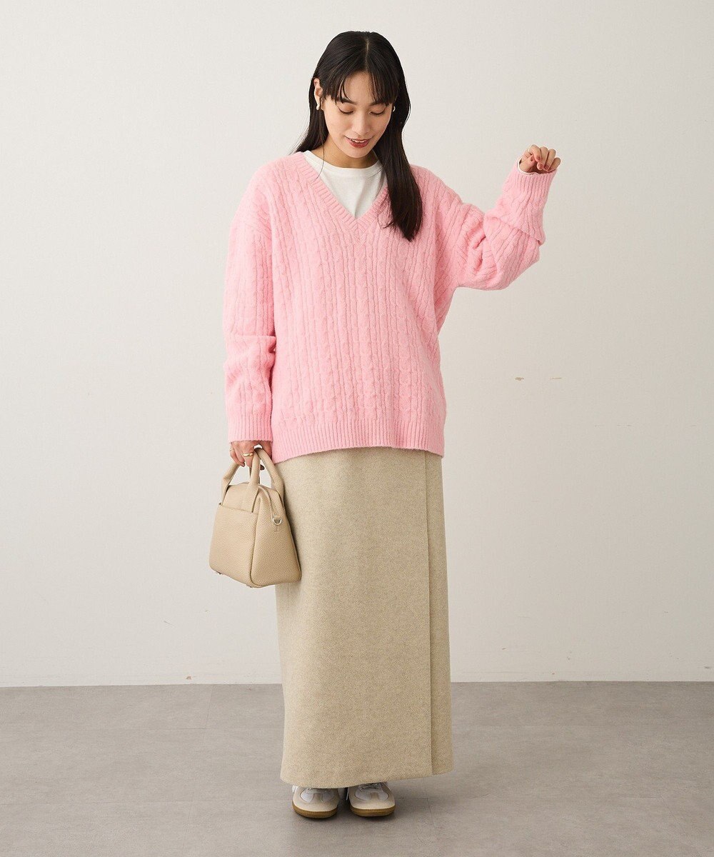 CRAFT STANDARD BOUTIQUE ラップ風Iラインスカート 