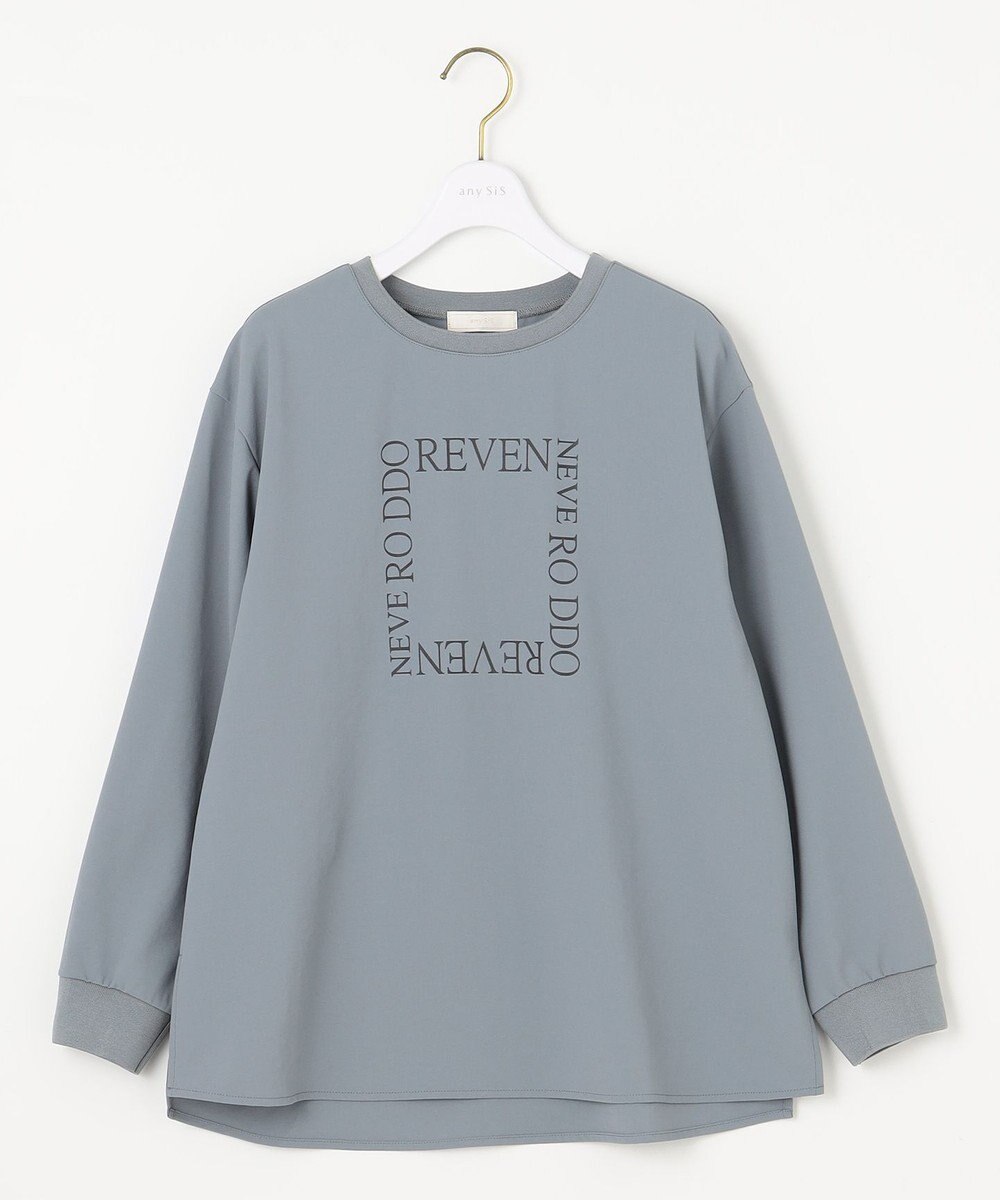 ANY SIS 【洗える】ジョーゼットロゴＴ ブラウス 