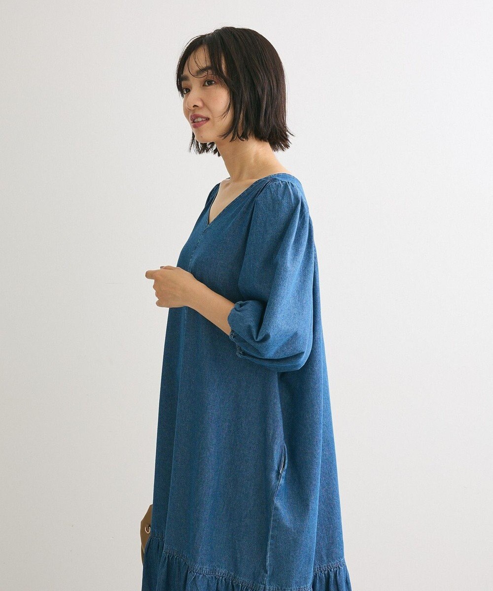 Green Parks ・ＳＵＧＡＲ　ＳＰＯＯＮ　デニムＶネックワンピース 