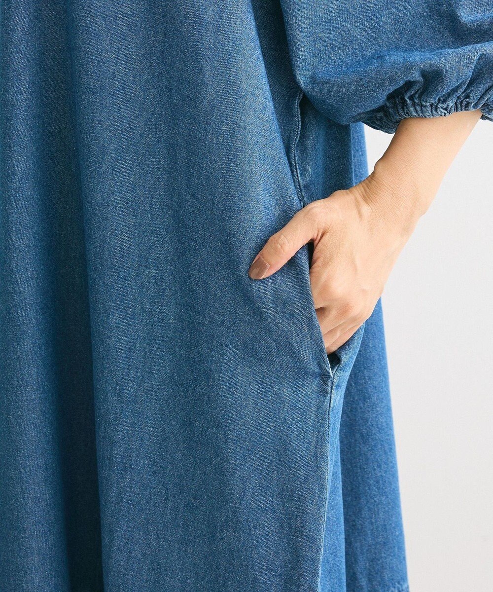 Green Parks ・ＳＵＧＡＲ　ＳＰＯＯＮ　デニムＶネックワンピース 