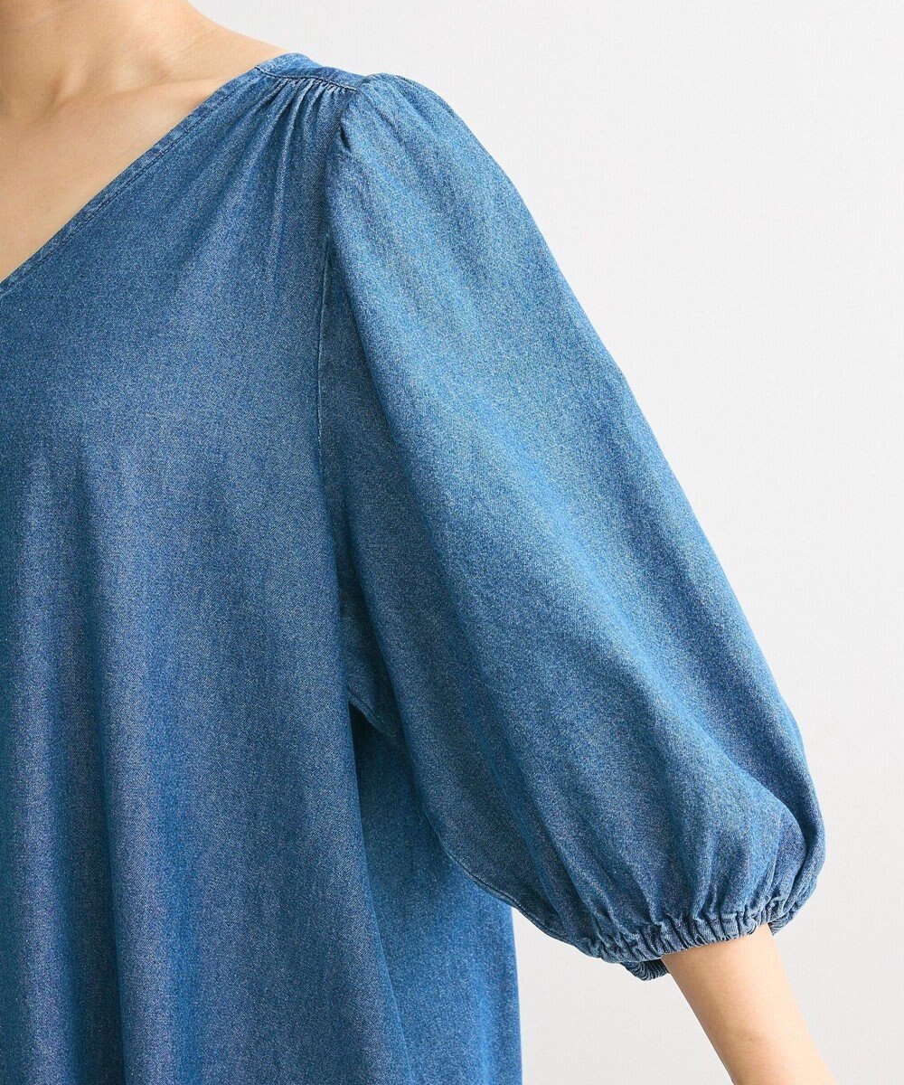 Green Parks ・ＳＵＧＡＲ　ＳＰＯＯＮ　デニムＶネックワンピース 