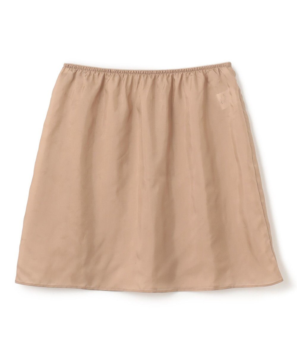 BEIGE， 【洗える】FLEUR / ニットコンビハイネックノースリーブドレス 