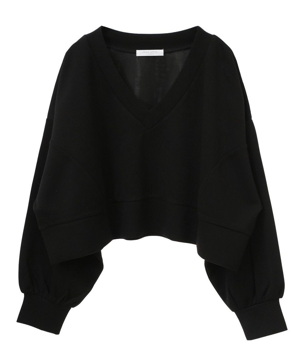 Green Parks ショート丈Ｖネックポンチプルオーバー 