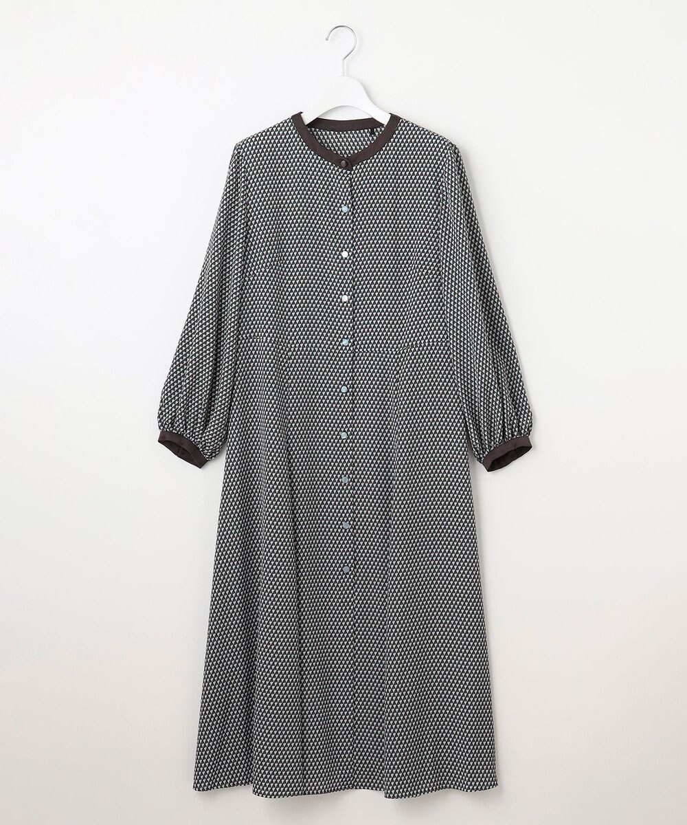 自由区 L 【洗える】ジオメトリックハートプリント ワンピース 