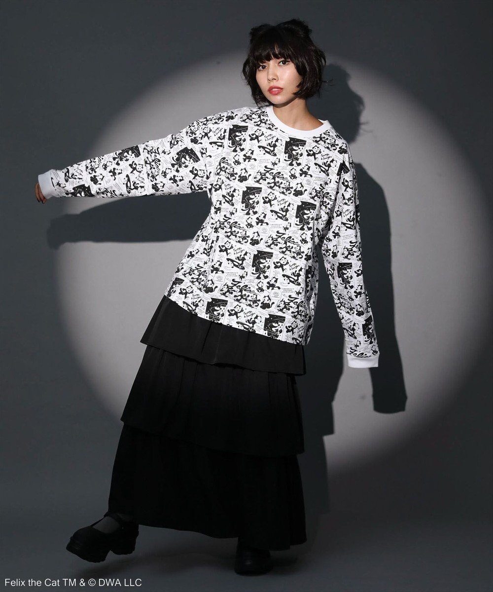 Green Parks ■ＦＥＬＩＸ　総柄ｐｔ　ロンＴＥＥ 