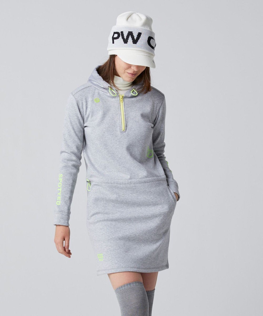 PW CIRCULUS 【WOMEN】ハーフジップ フーディ ワンピース 