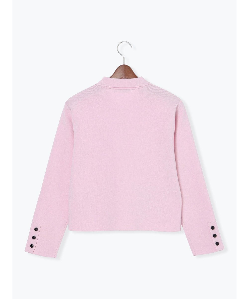 Te chichi 総針衿付きジャケットカーディガン 