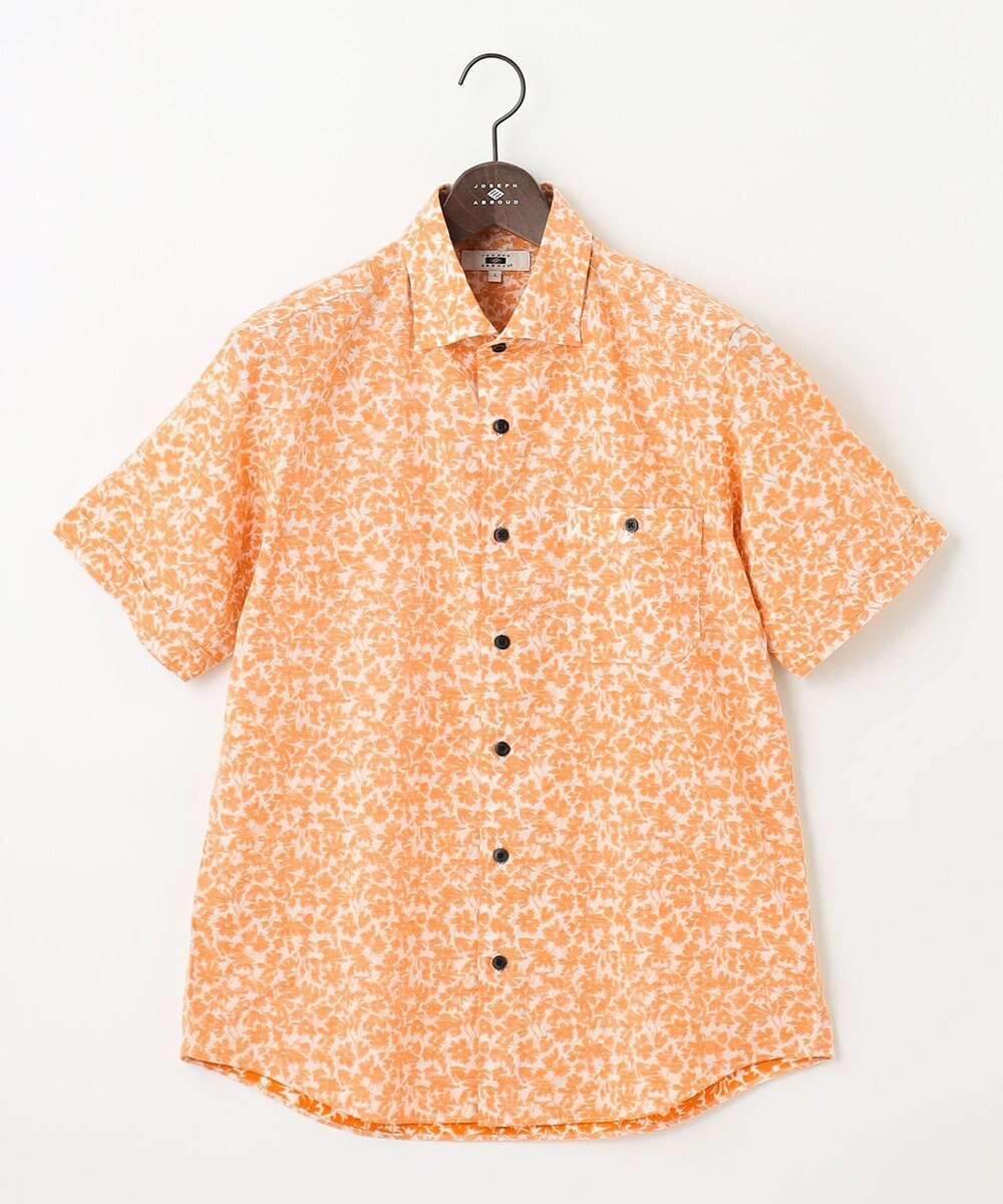 JOSEPH ABBOUD 【清涼感】テクスチャライズドライ フラワーエアリノ シャツ 