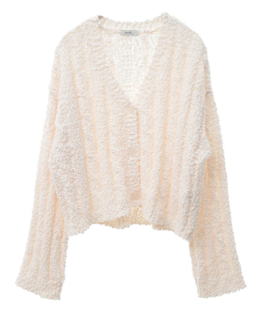 earth music&ecology ポコポコケーブルカーディガン 