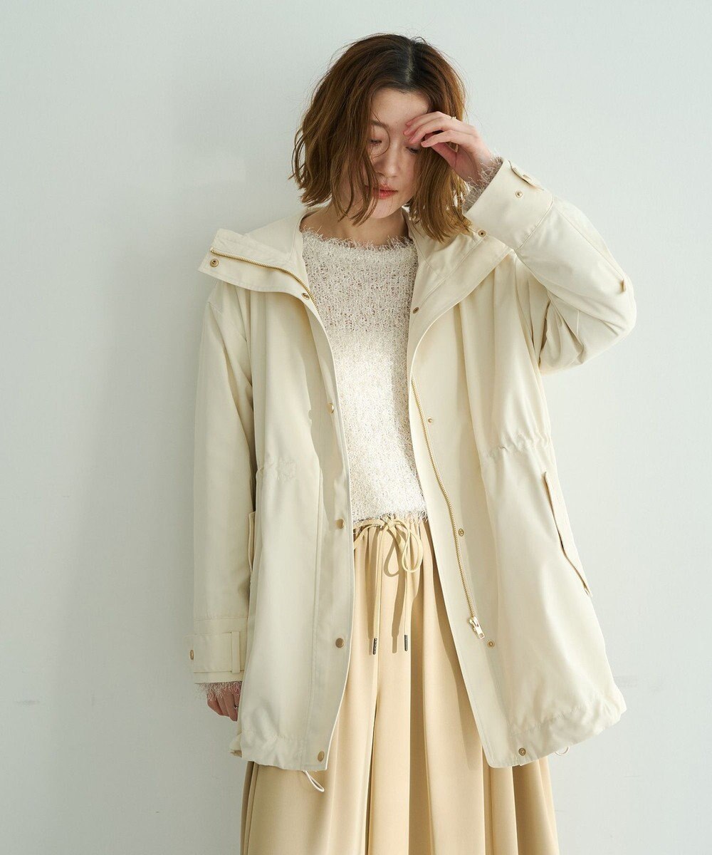 YECCA VECCA [撥水/花粉ガード]ミドル丈マウンテンパーカー 