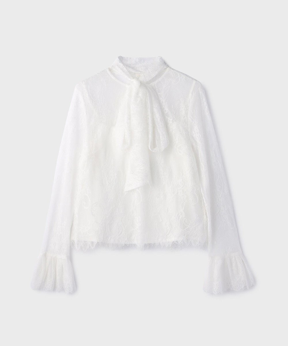 GRACE CONTINENTAL レースボウタイブラウス 