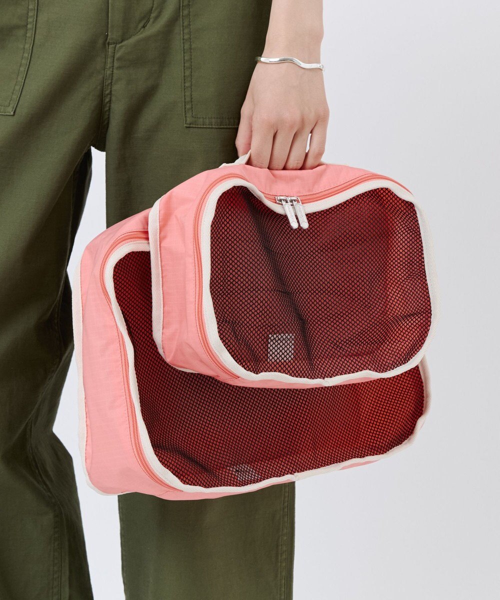 LeSportsac PACKING POUCH SET/コーラルパンチ/メレンゲ 