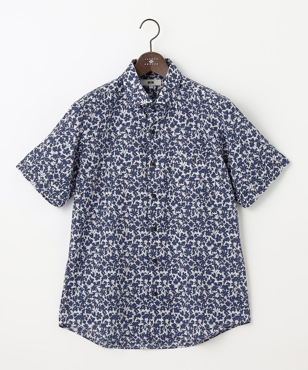 JOSEPH ABBOUD 【清涼感】テクスチャライズドライ フラワーエアリノ シャツ 