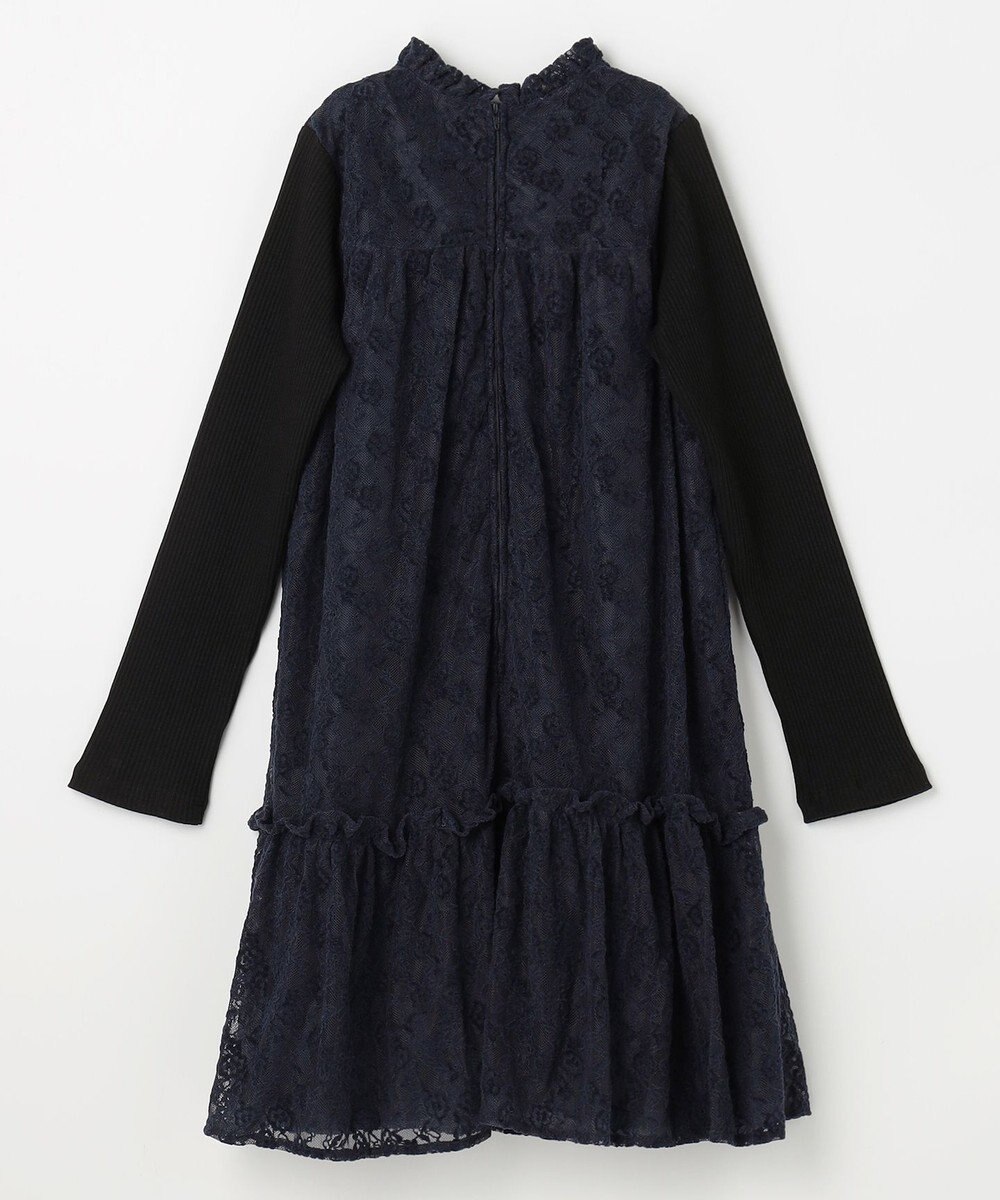 組曲 KIDS 【150-160㎝】スノウレースワンピース 