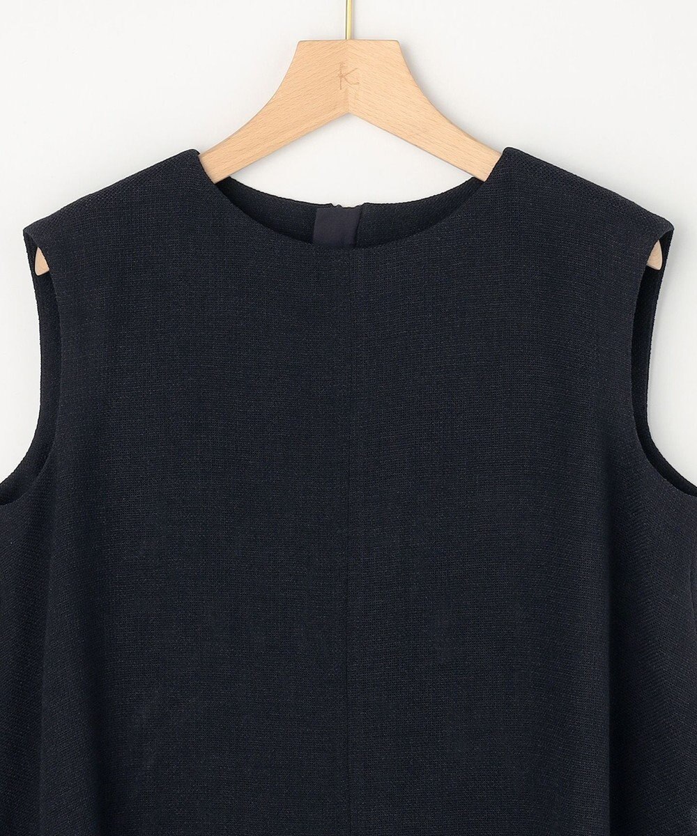 組曲 S 【先行予約】【WEB限定】メランジレノクロス 裾フレアブラウス 