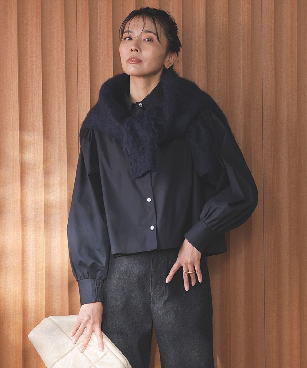 UNFILO アルパカシャギー ロングニット 