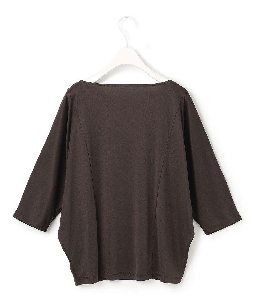 ICB 【洗える】トリアセサテンスムース 7分袖プルオーバー 