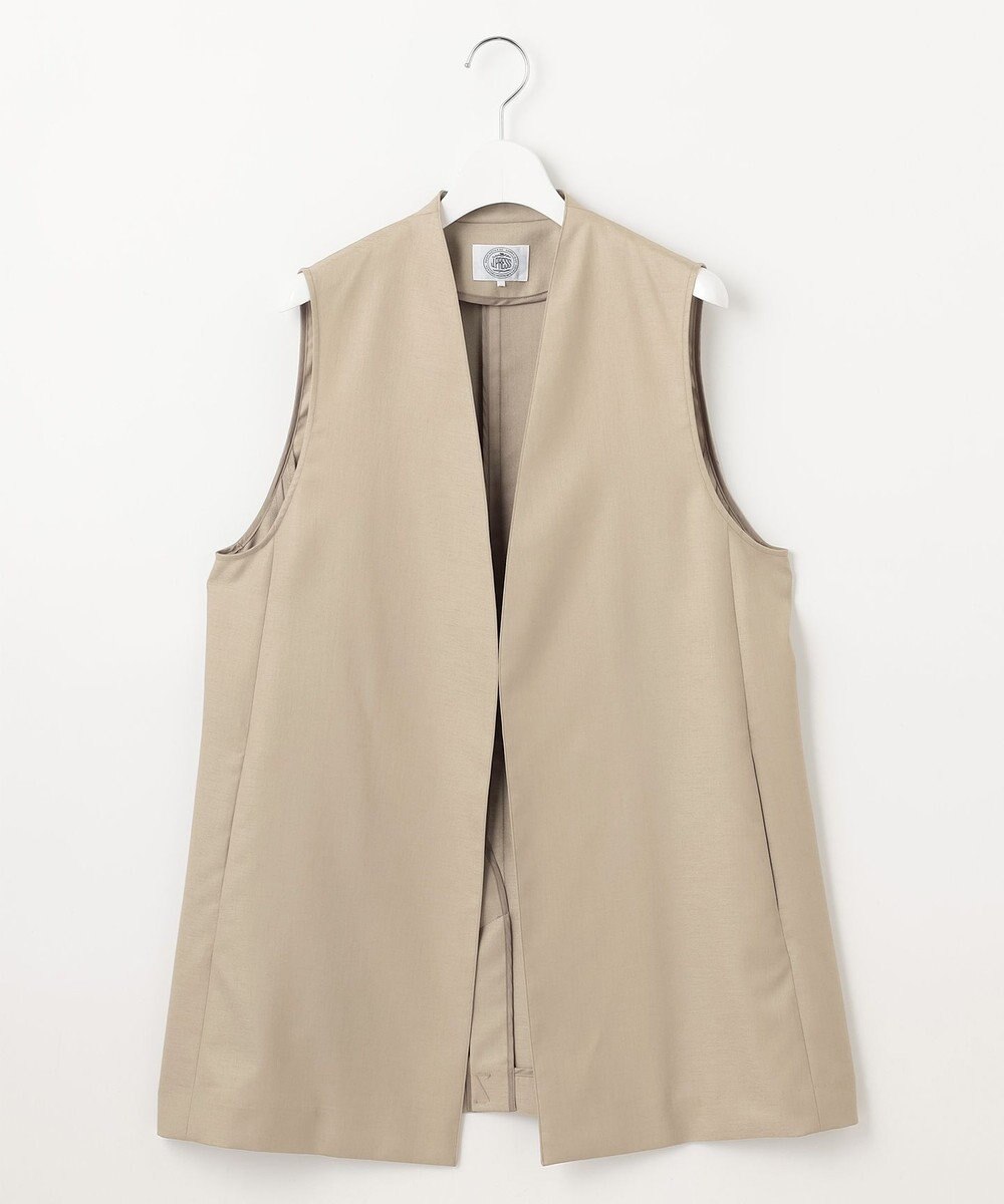 J.PRESS LADIES 【セットアップ対応・洗える・UV加工・吸水速乾】OXIJEWELストレッチ ジレ 