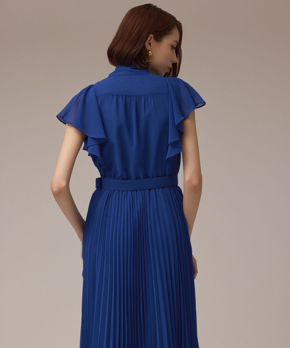 GRACE CONTINENTAL ボウタイプリーツドレス 