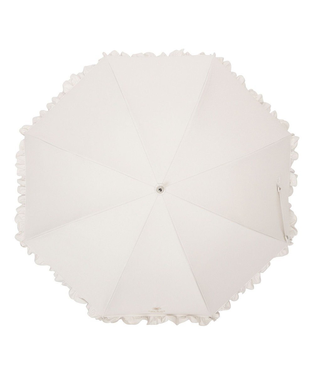 MOONBAT PAUL&JOE ACCESSOIRES (ポール&ジョー) 晴雨兼用日傘 長傘 ワンポイントクリザンテームフリル 一級遮光 遮熱 UV 