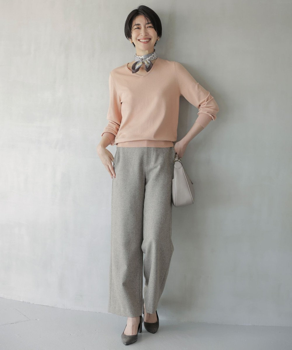 ネップヘリンボーンワイドパンツ / J.PRESS LADIES | ファッション通販 【公式通販】オンワード・クローゼット