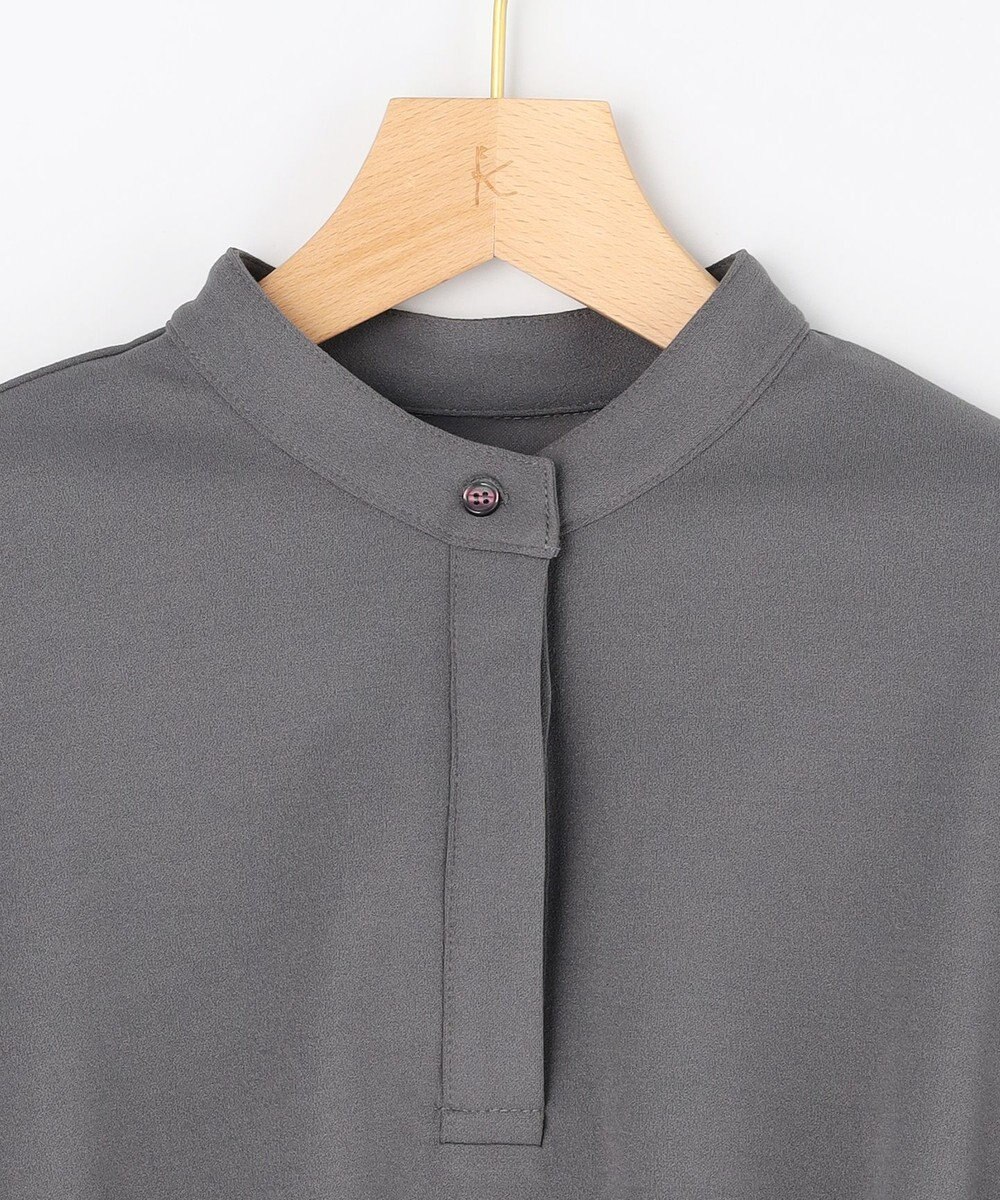 組曲 【接触冷感・WEB限定】ジョーゼットジャージードルマンスリーブ ブラウス 