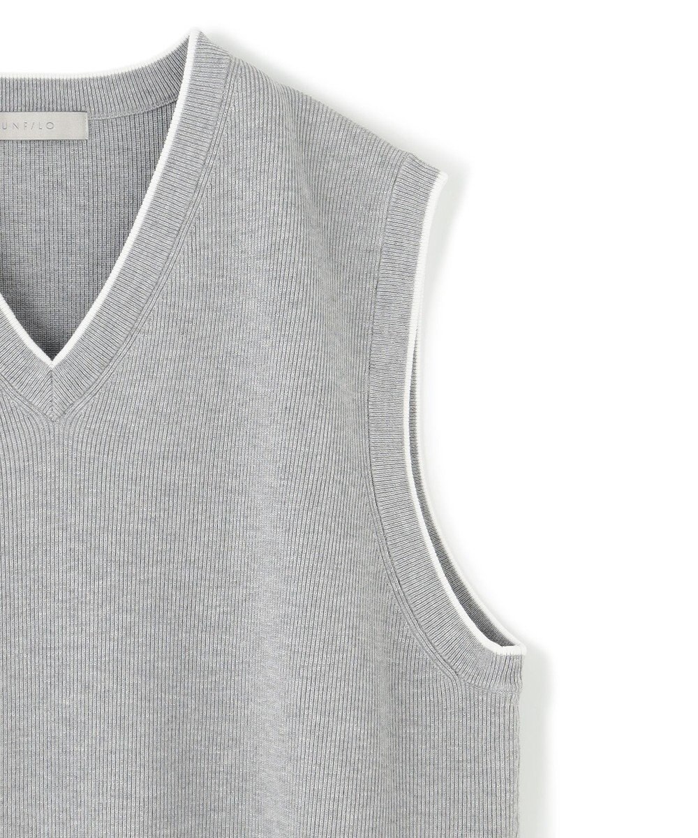 UNFILO MENS スタイリッシュ ニット ベスト 