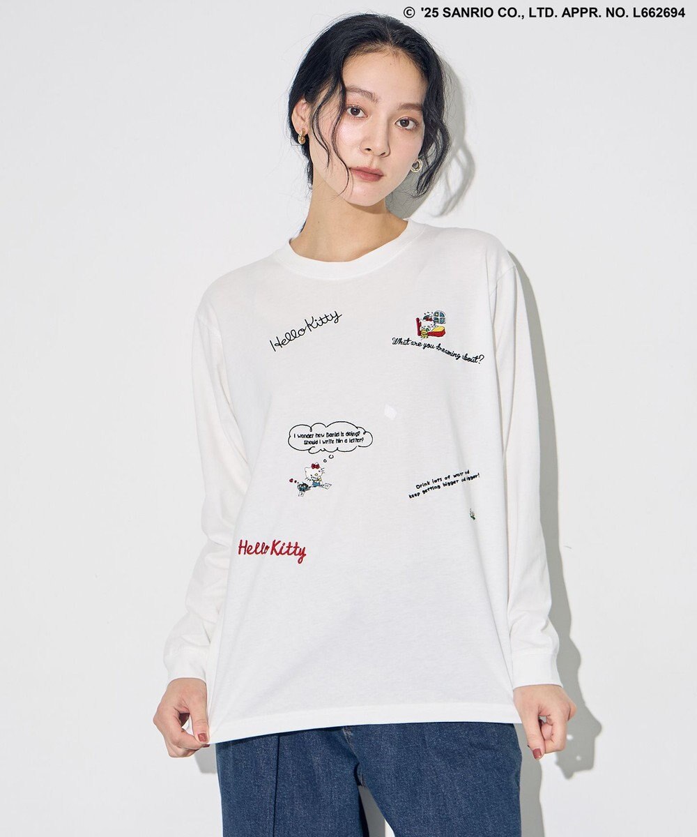 ANY 【ハローキティ×ANY】ロゴTシャツ 