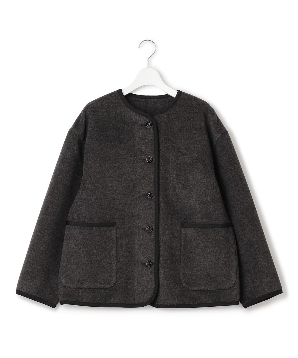 J.PRESS YORK STREET 【WOMEN】ノーカラーブルゾン 