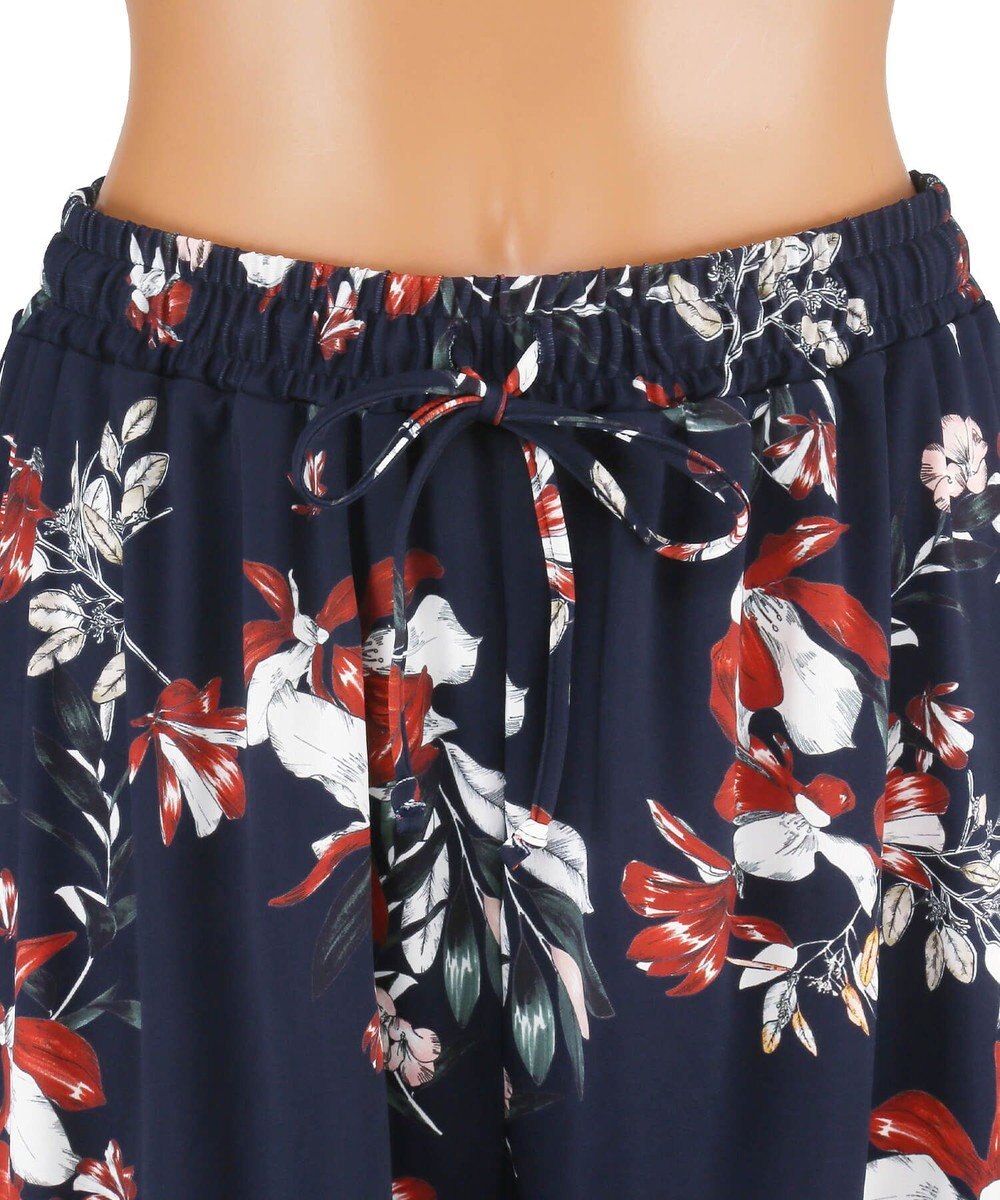 San-ai Resort（三愛水着楽園） 【SALE】ロングパンツセット水着　13L【Coral veil（コーラルヴェール）】 