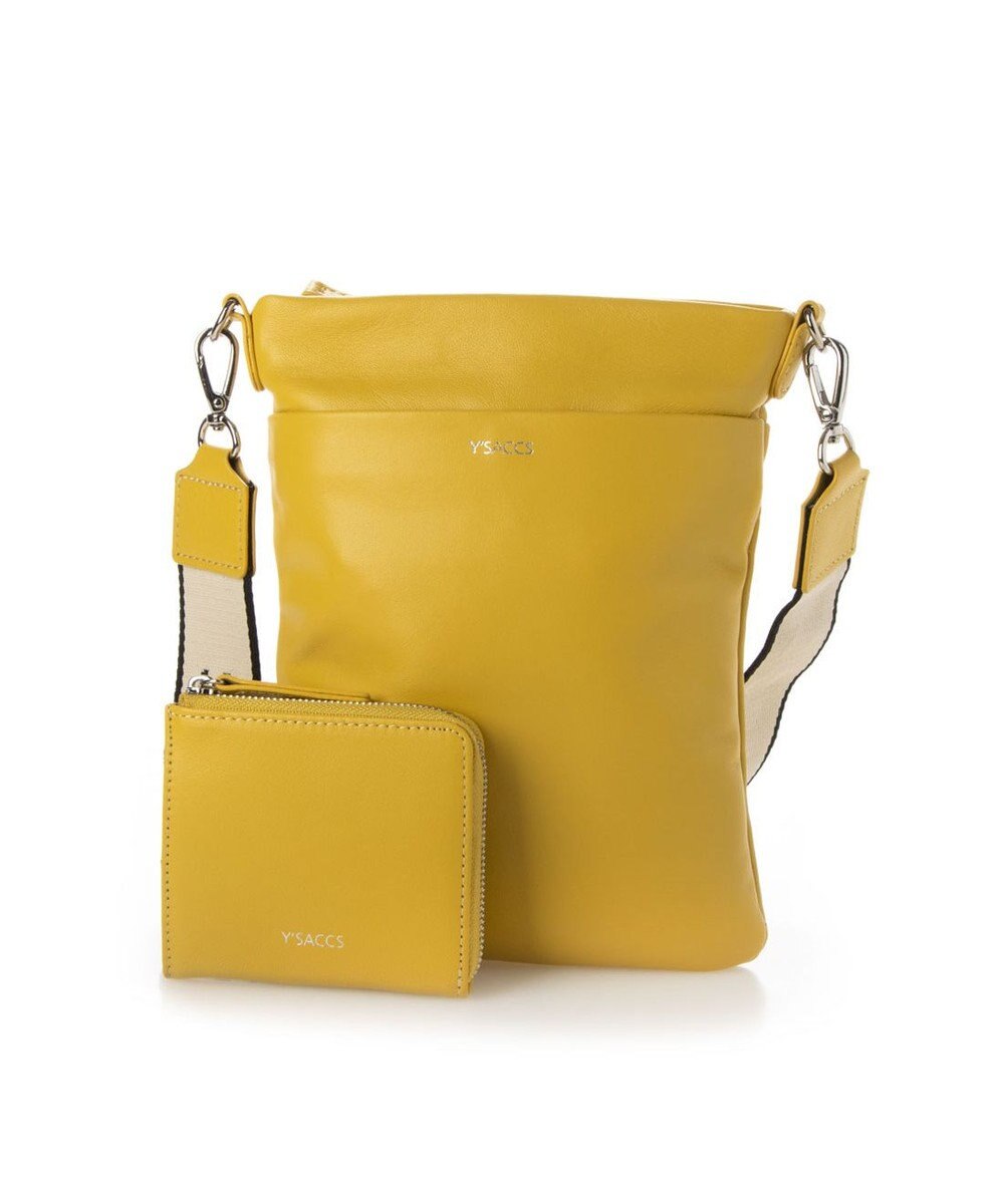Y'SACCS イタリアンシープ 財布付きスマホポシェット 