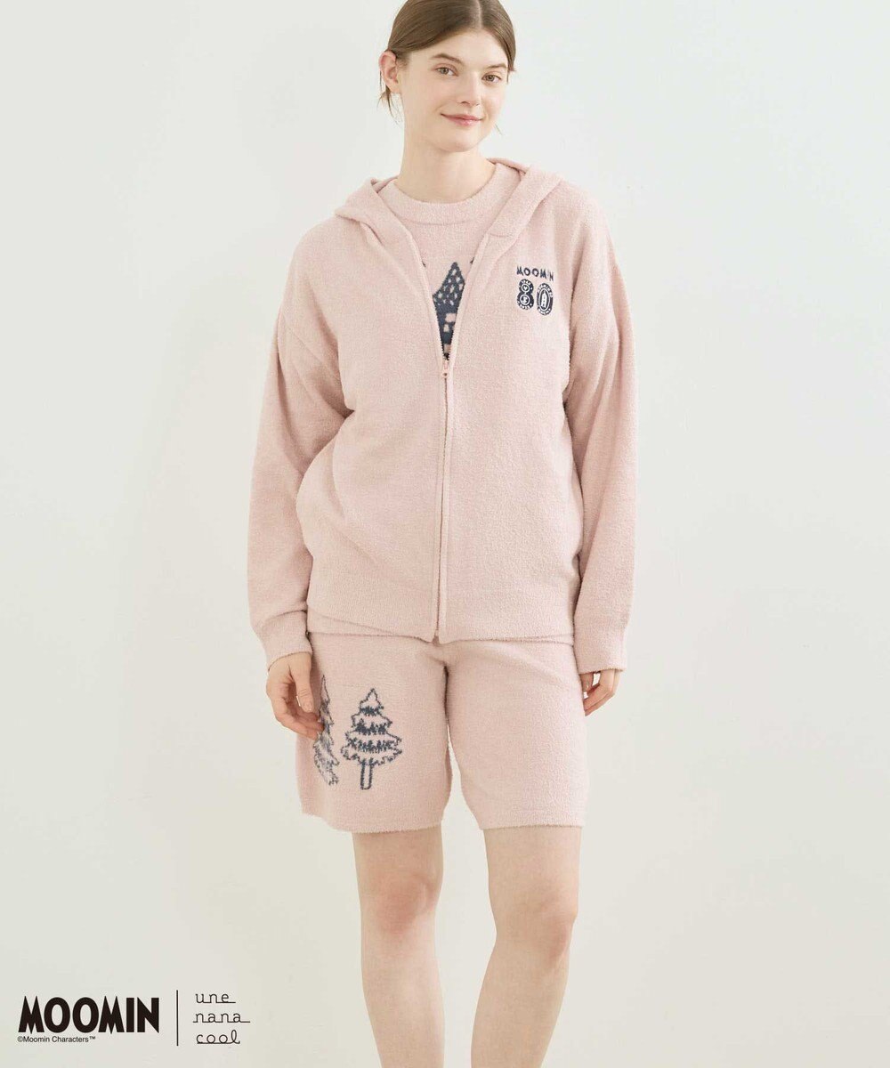 une nana cool 【ムーミン】 MOOMIN * une nana cool  なめらかふわふわフルジップパーカー 