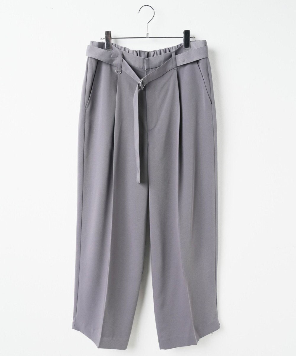 WEGO トロミ　ベルト付きワイドスラックス 
