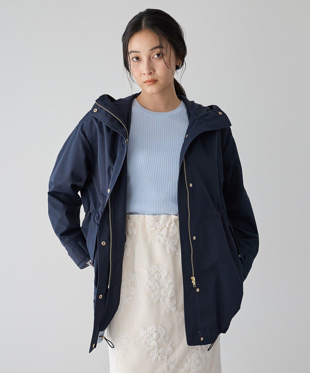 YECCA VECCA [撥水/花粉ガード]ミドル丈マウンテンパーカー 