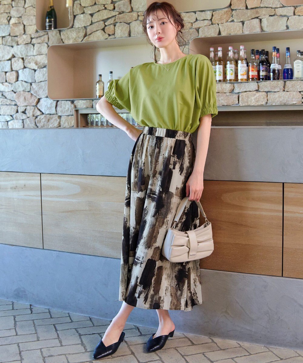 Tiaclasse 【接触冷感】袖ギャザードルマンプルオーバー 